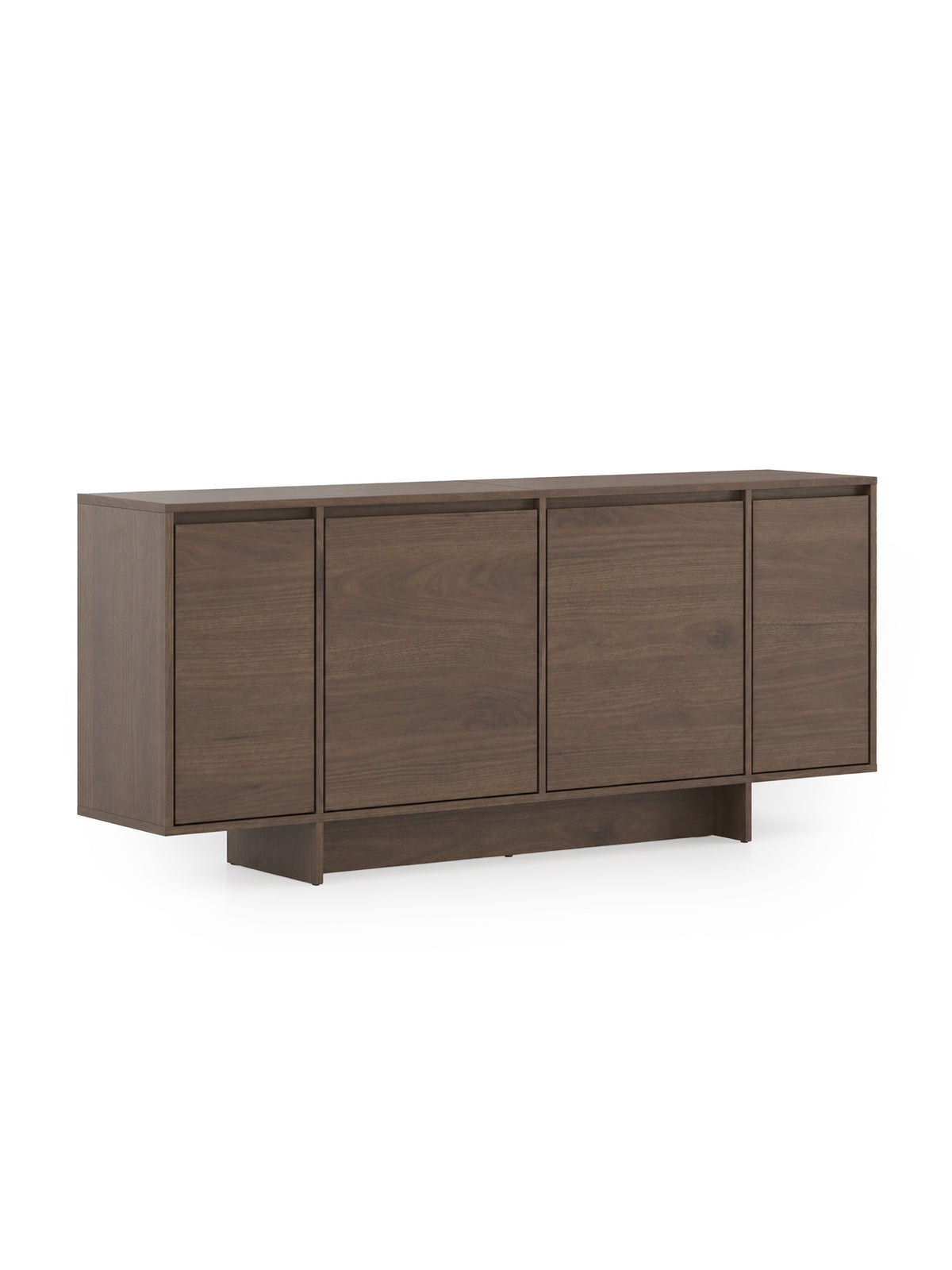 Komoda czterodrzwiowa Zolia 180 cm na cokole w kolorze orzech elegant