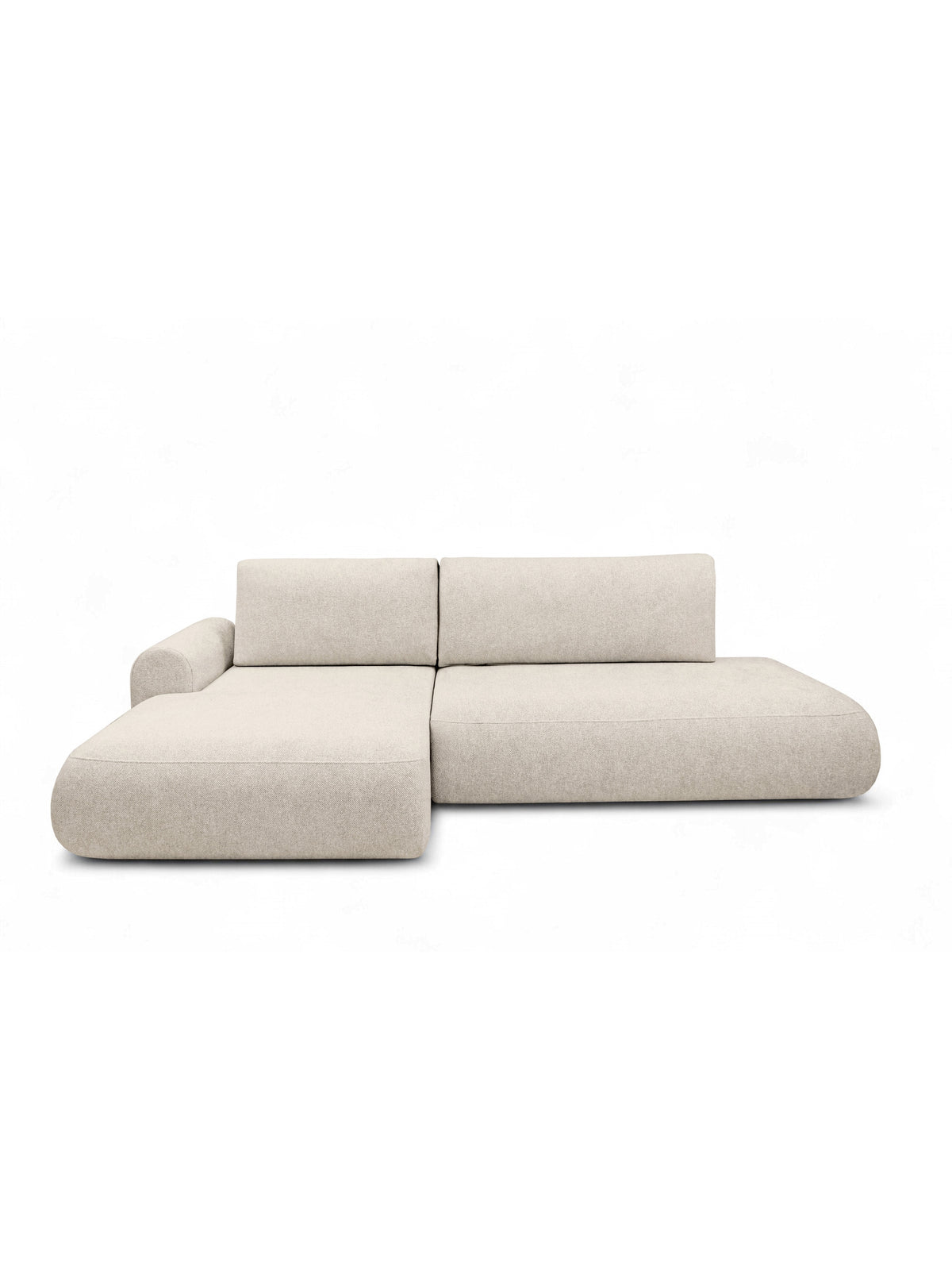 Narożnik Lotulis L II lewostronny jasnobeżowy szenil Vibe 06 nowoczesny design