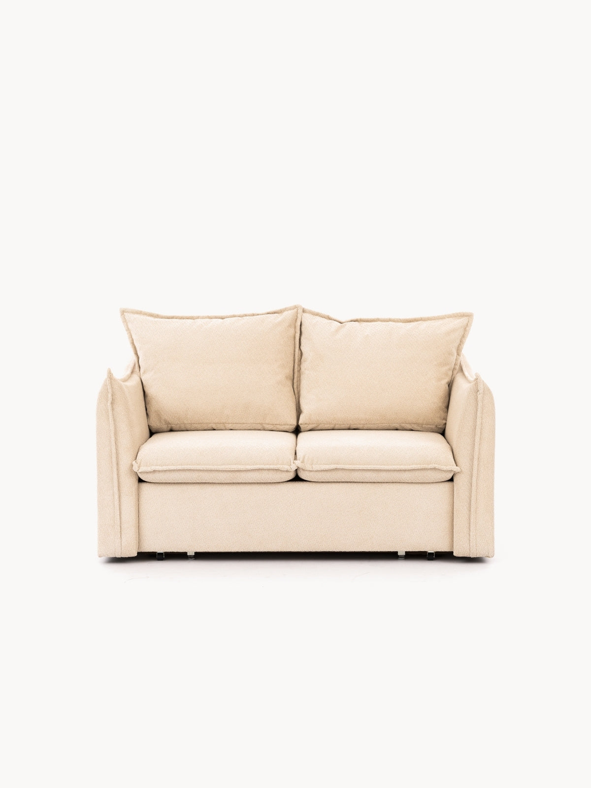 Sofa rozkładana Liliamo dwuosobowa - beżowy szenil Egon 26