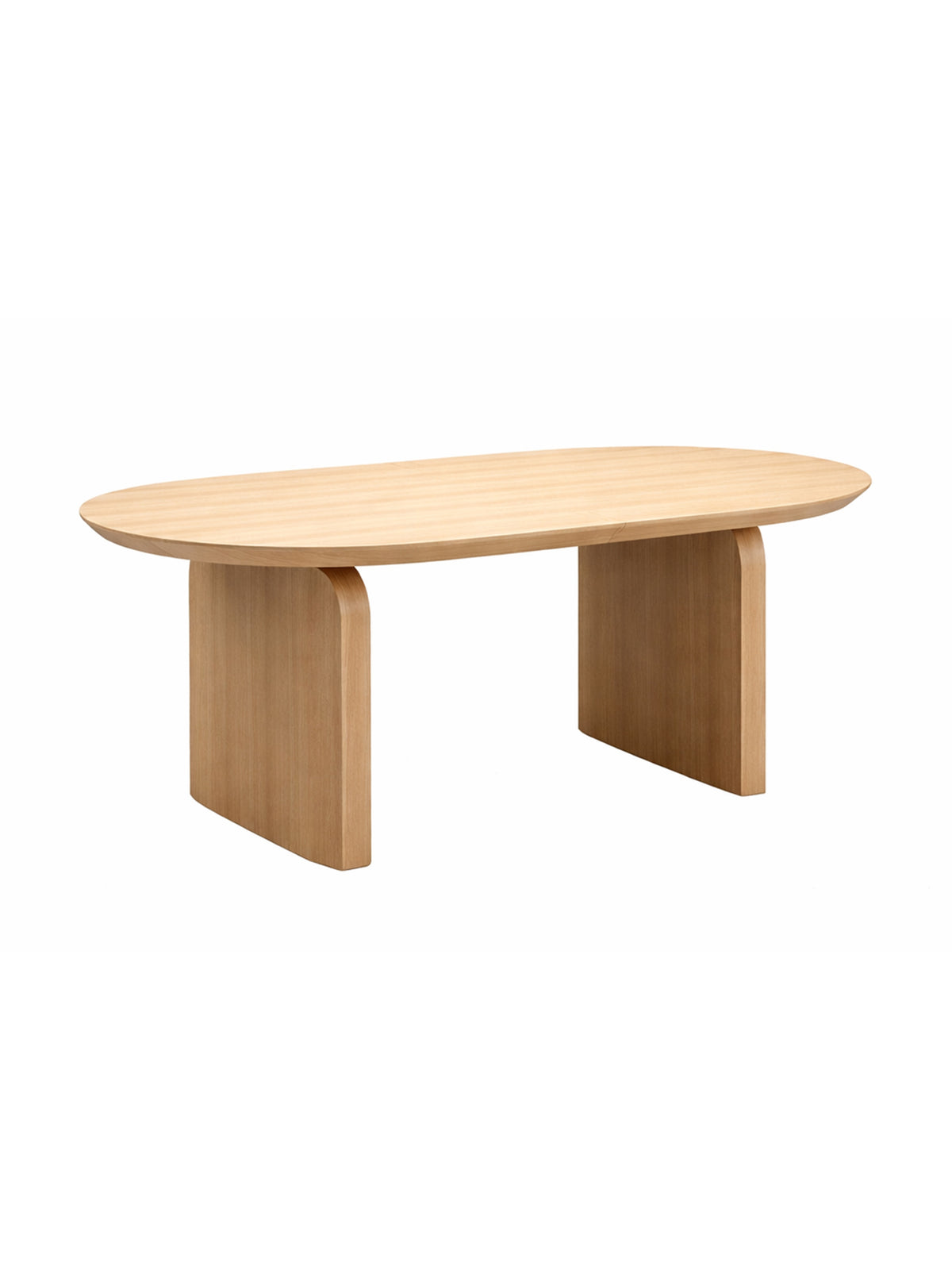 Stół owalny Daxori rozkładany 180-260x100 cm dąb naturalny, nowoczesny design