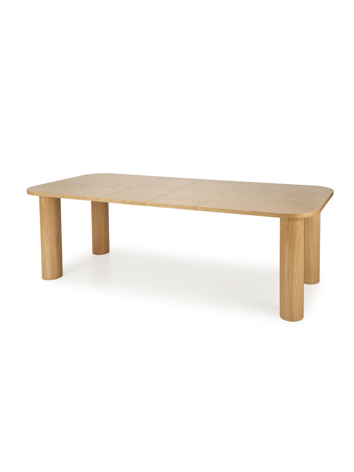 Stół rozkładany Gravon 160-240x100 cm w kolorze dąb naturalny widok z przodu