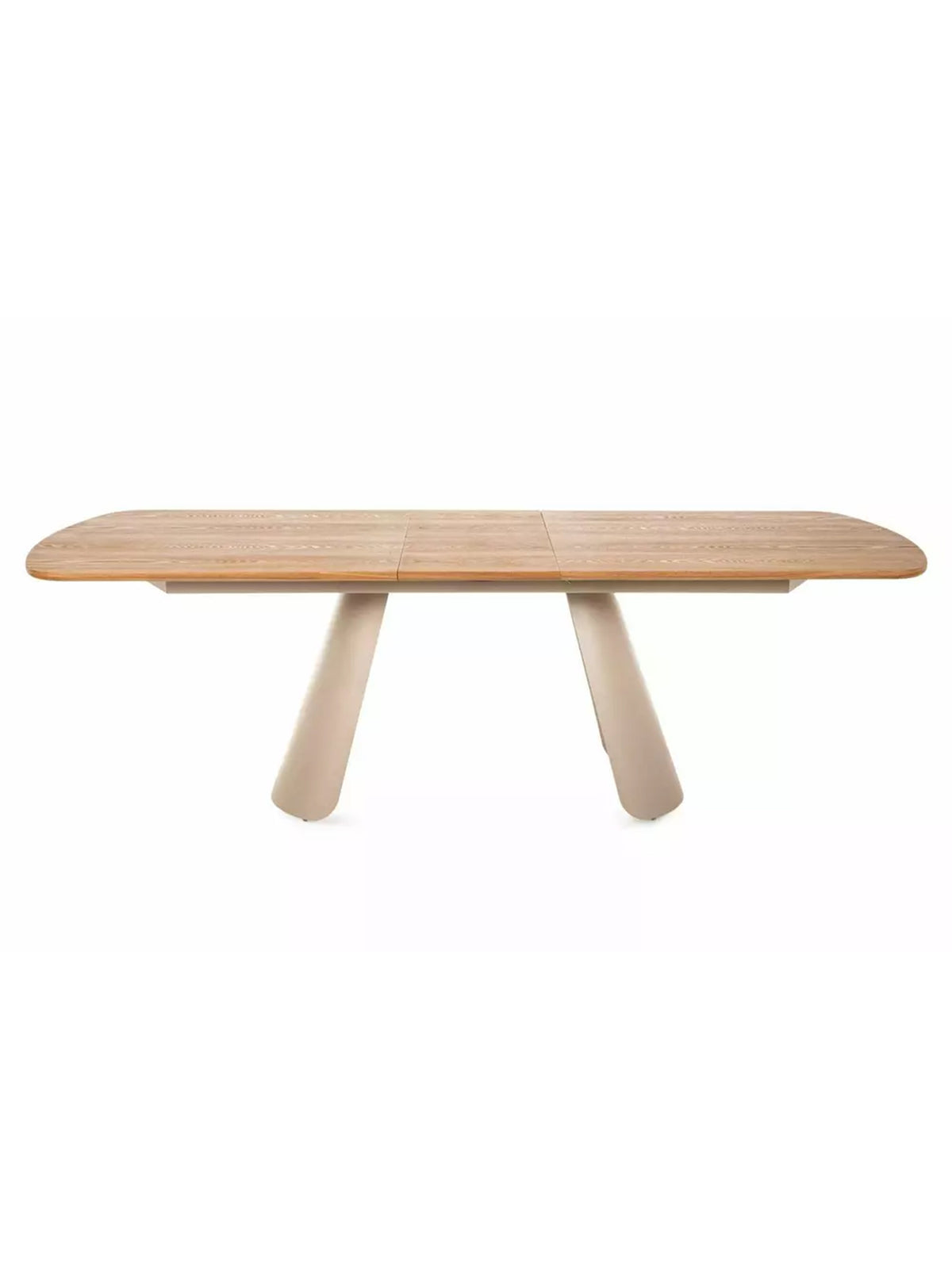 Rozkładany stół Solmi 200-240x100 cm dąb z kaszmirowymi nogami, widok z góry