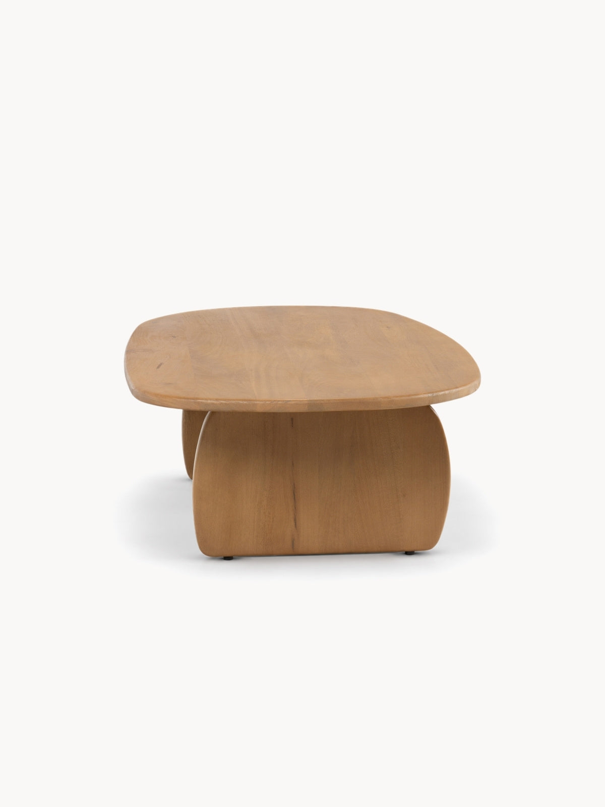 Stolik kawowy Moku owalny 110x70 cm - drewno mango Naturalny