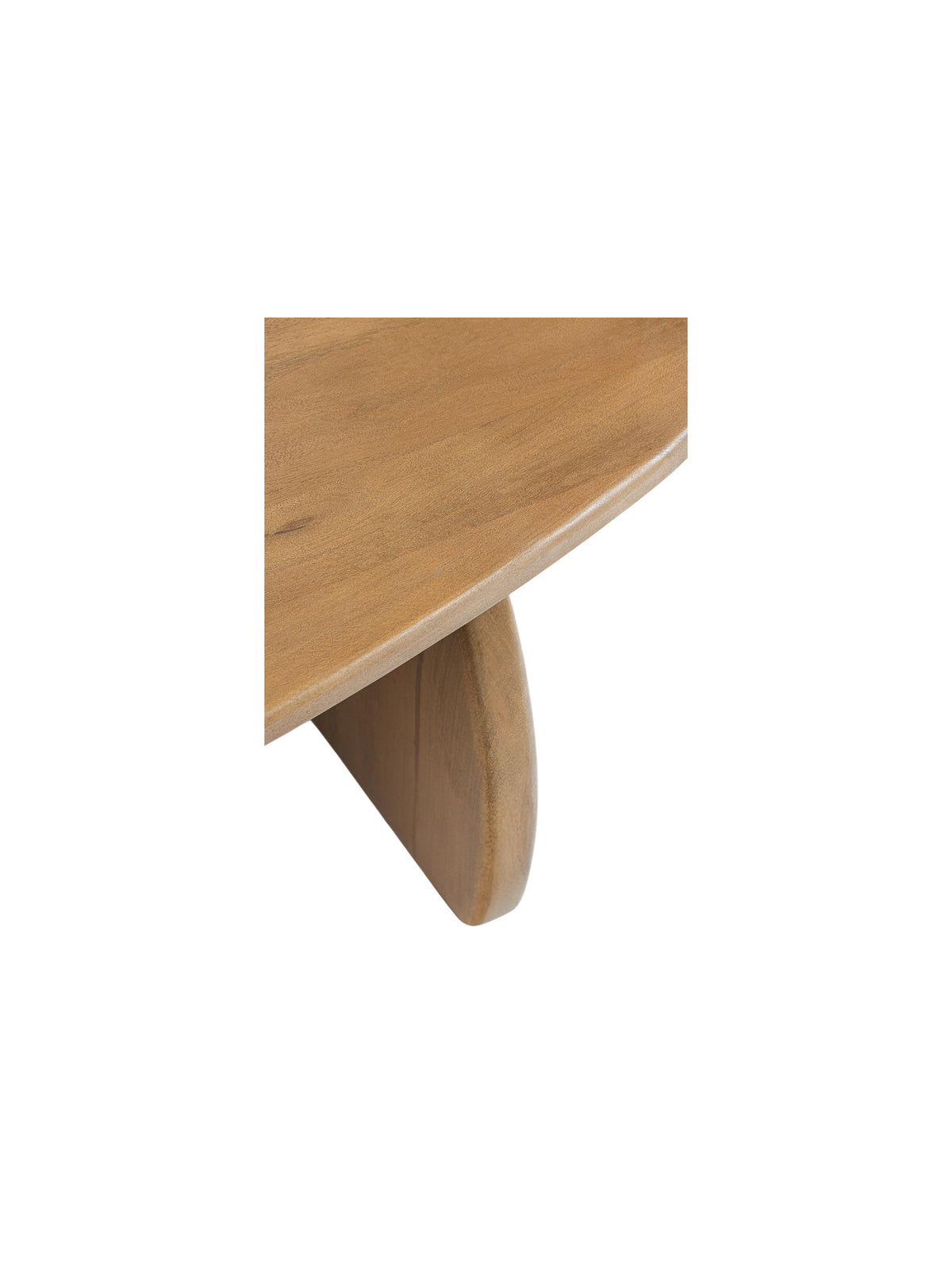 Stolik kawowy Moku owalny 110x70 cm - drewno mango Naturalny