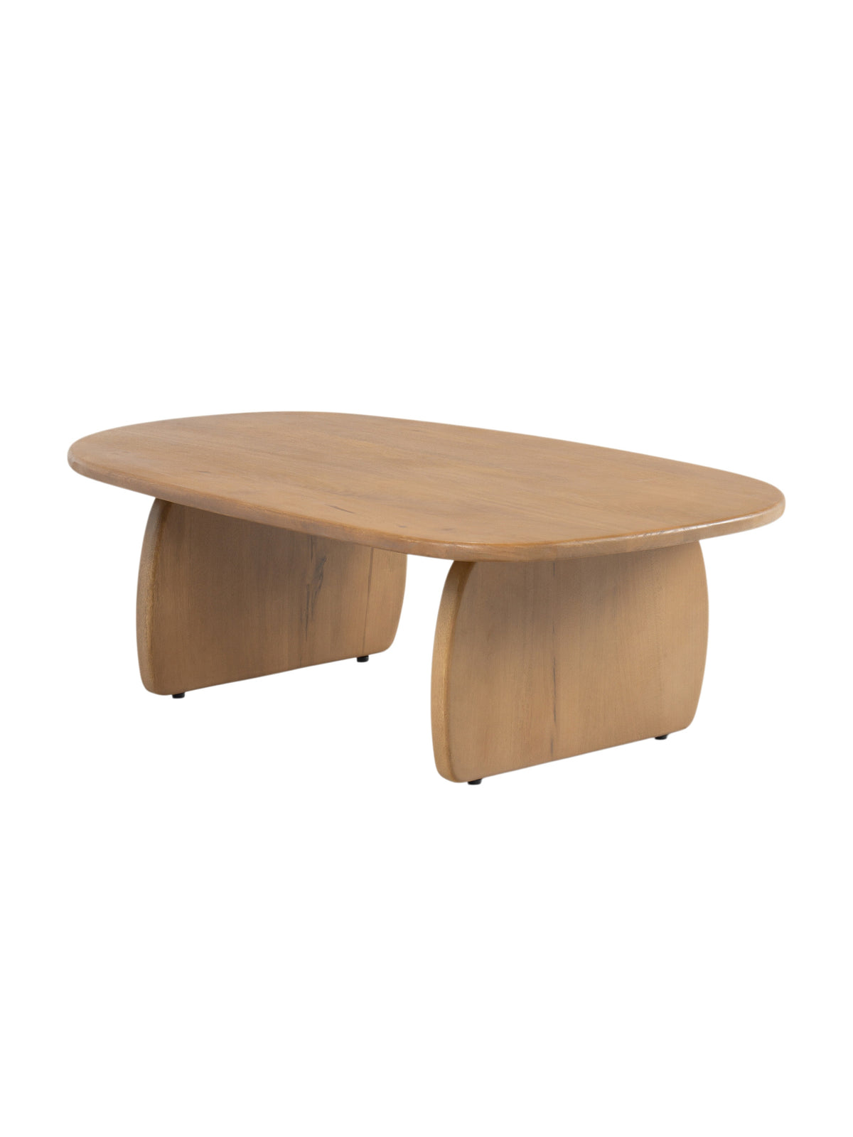 Stolik kawowy Moku owalny 110x70 cm - drewno mango Naturalny