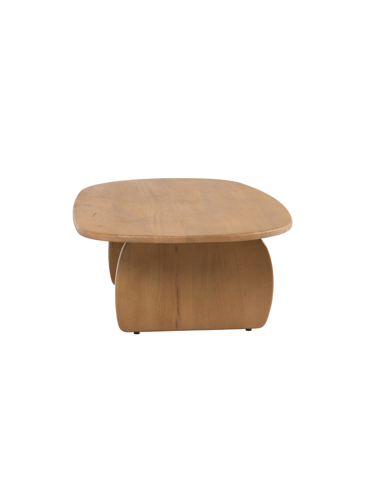 Stolik kawowy Moku owalny 110x70 cm - drewno mango Naturalny