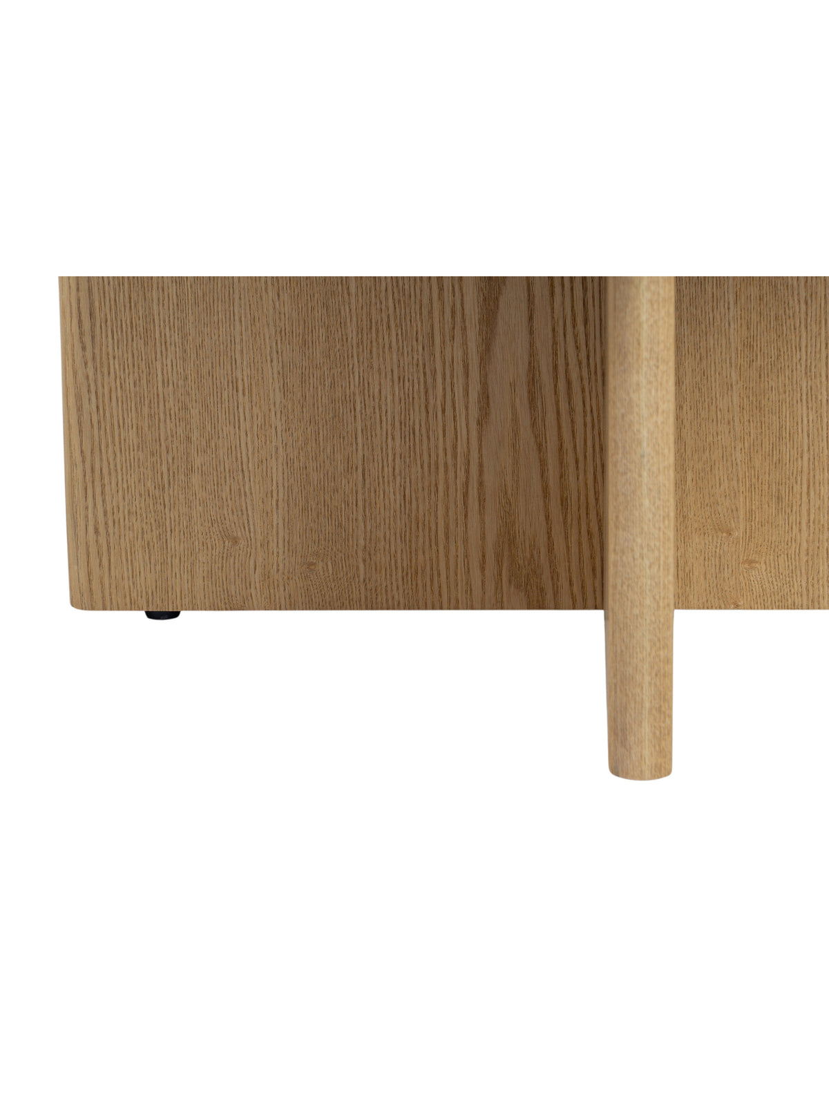 Stolik kawowy Nomis 80 cm okrągły - miel / jesion