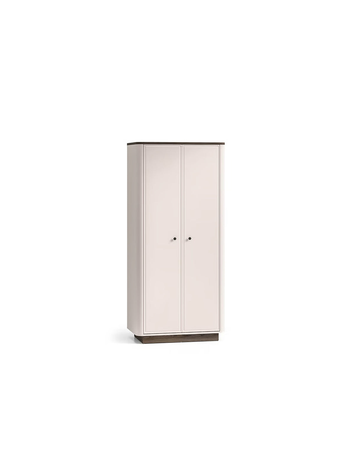 Szafa otwierana Amberto 92 cm w kolorze kaszmir z cokołem dąb windmill dark, widok frontu