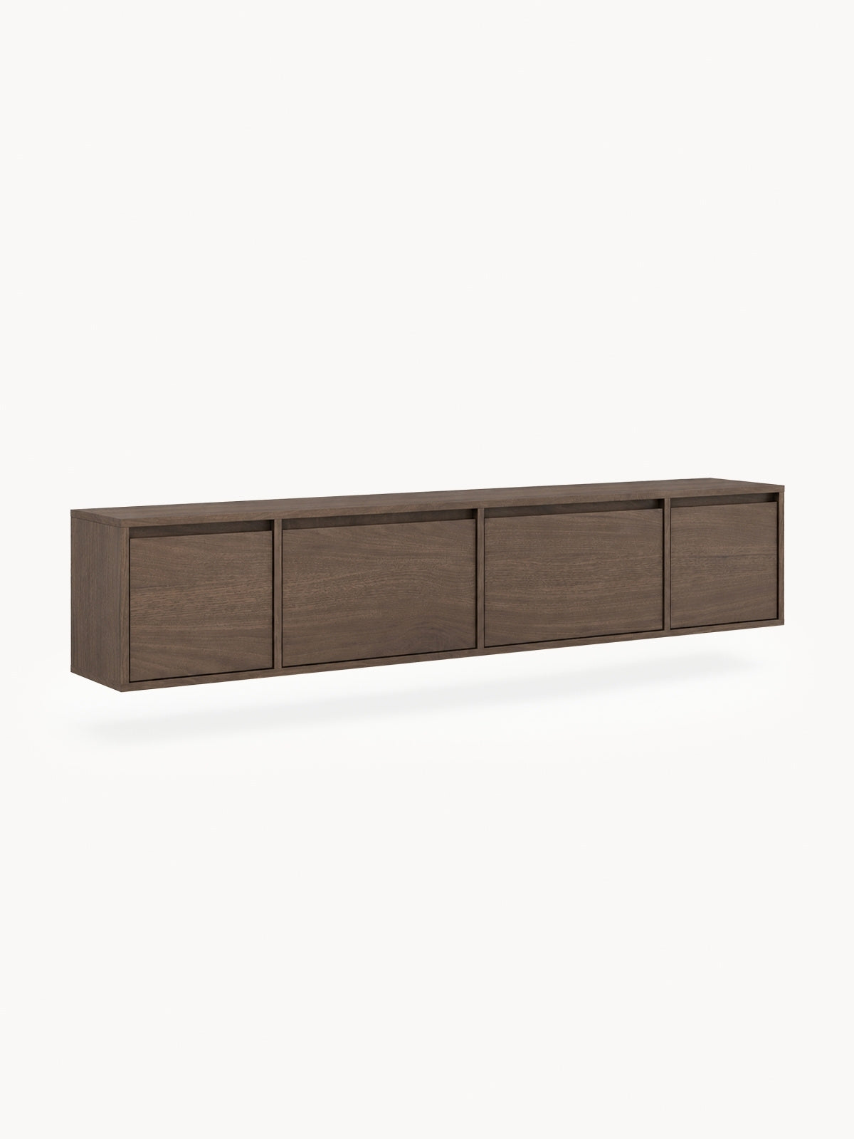 Szafka RTV czterodrzwiowa Zolia 180 cm wisząca - orzech elegant