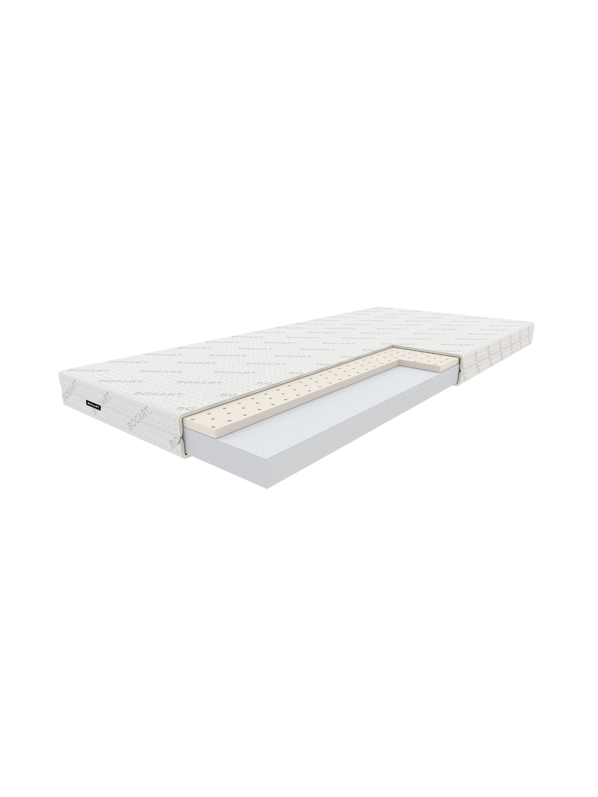 Materac piankowy z lateksem dziecięcy Relfi 90x188 cm z widocznym przekrojem lateksu i pianki
