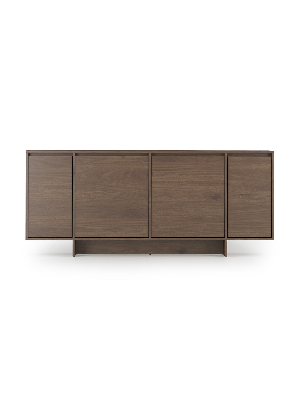 Komoda czterodrzwiowa Zolia 180 cm w kolorze orzech elegant na cokole