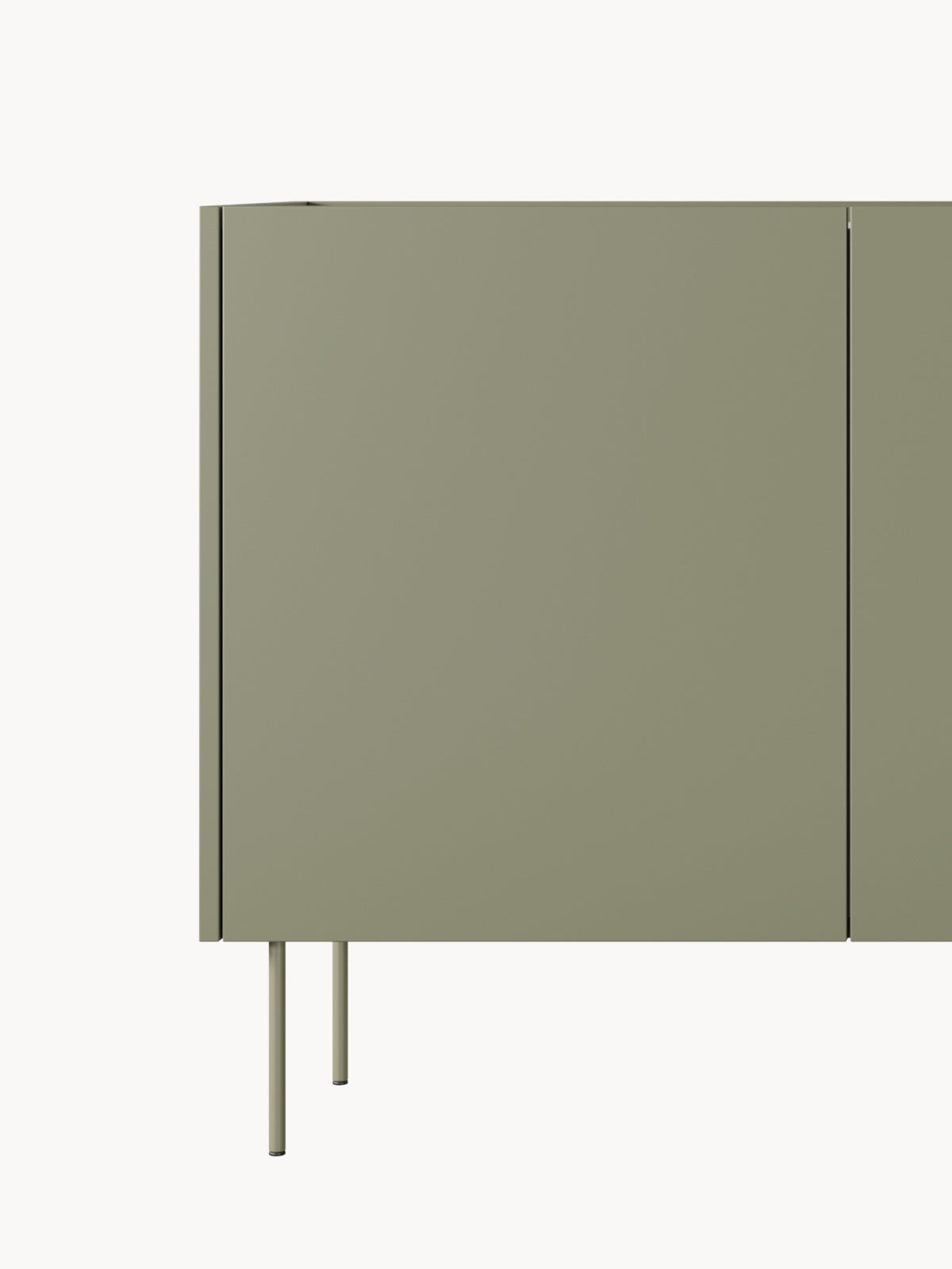 Komoda Desin 120 cm dwudrzwiowa - oliwka / dąb nagano