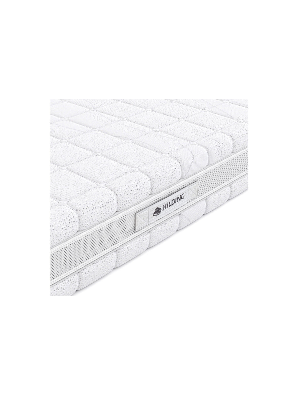 Materac sprężynowy Pasodoble z 7-strefową sprężyną kieszeniową i białym pokrowcem