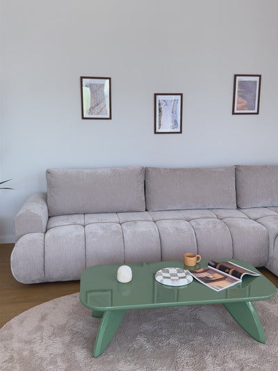 Narożnik Lutario Maxi z funkcją spania prawostronny - brązowy szenil Vibe 26