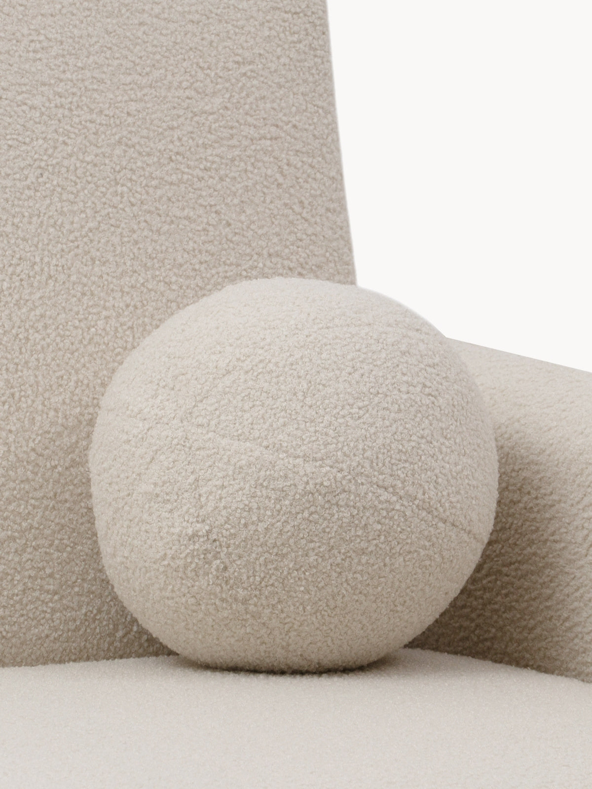 Sofa rozkładana Nido dwuosobowa 120 cm z pojemnikiem, szczegół poduszki