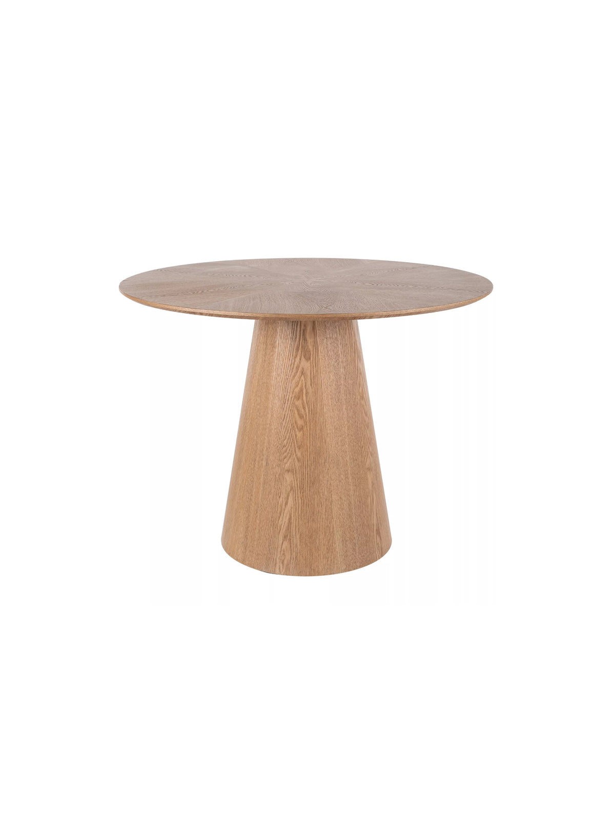 Stół okrągły Lureno 100 cm w kolorze dąb naturalny, nowoczesny design