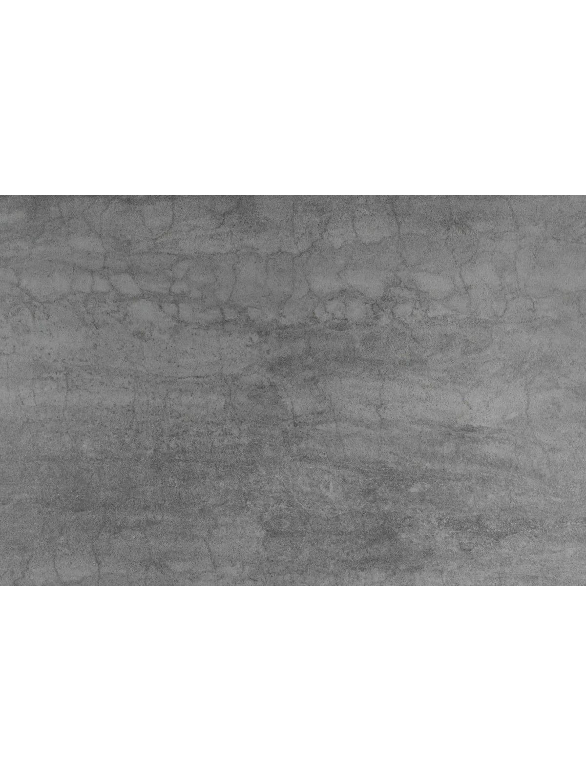 Stół rozkładany Zanivo 160-240x90 cm z ceramicznym blatem szary marmur i czarne metalowe nogi, widok z góry
