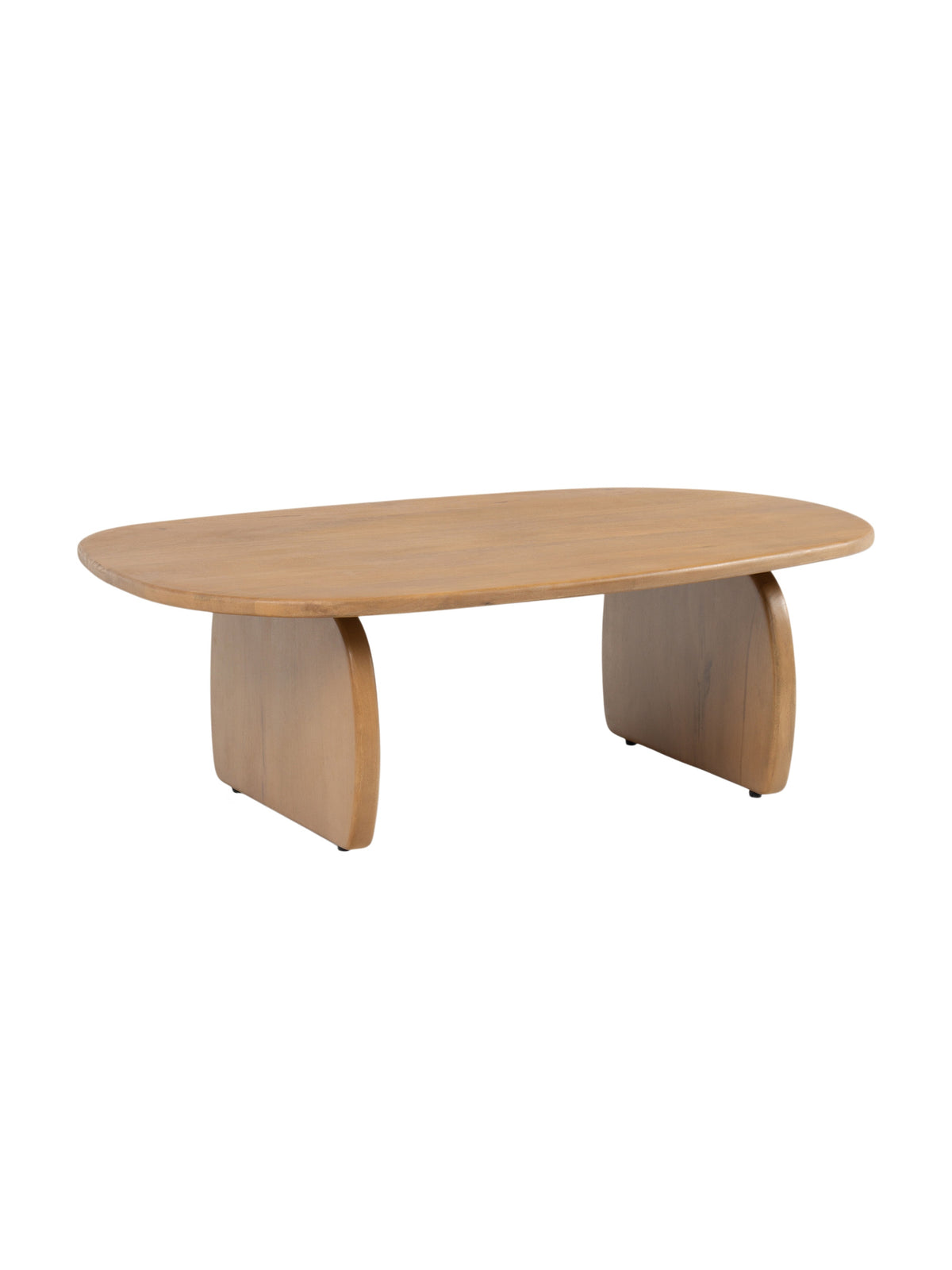 Stolik kawowy Moku owalny 110x70 cm - drewno mango Naturalny