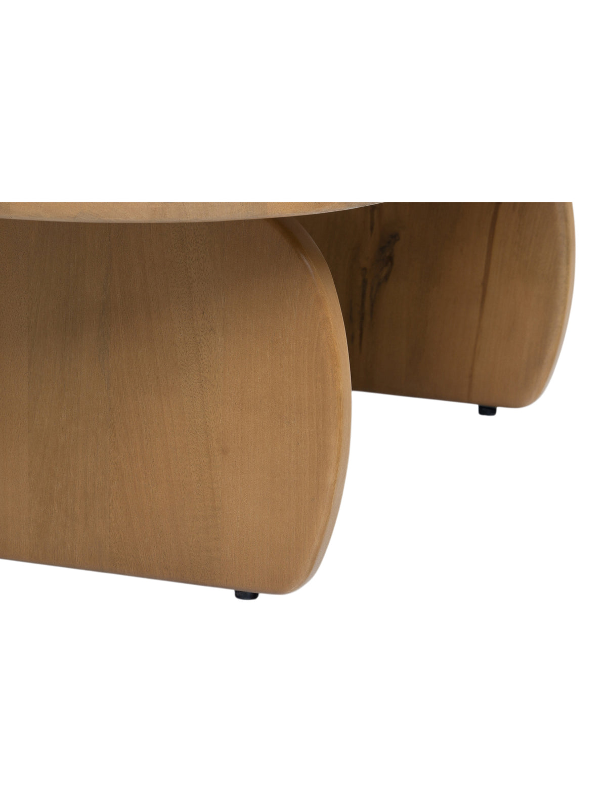 Stolik kawowy Moku owalny 110x70 cm - drewno mango Naturalny