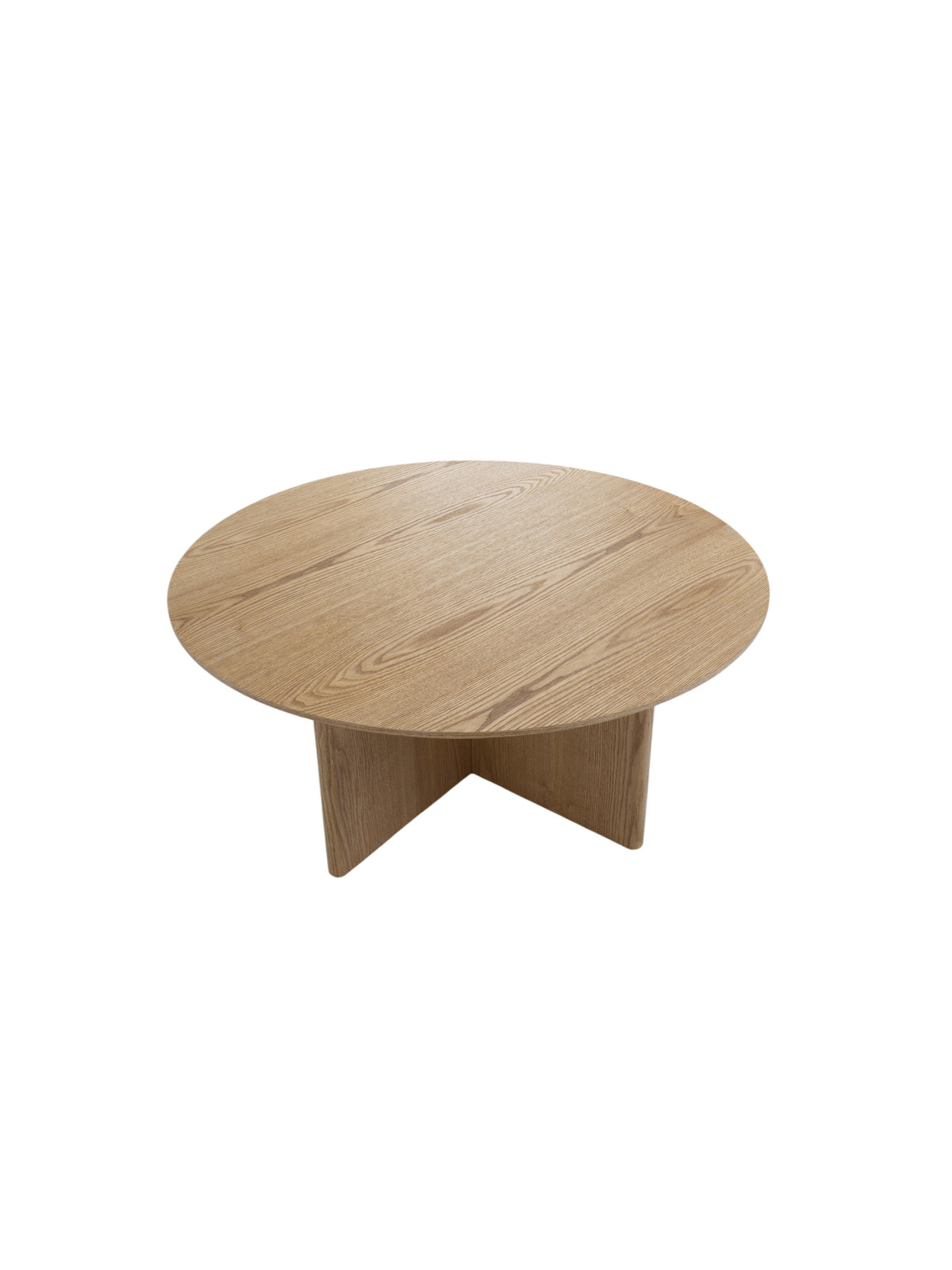 Stolik kawowy Nomis 80 cm okrągły - miel / jesion