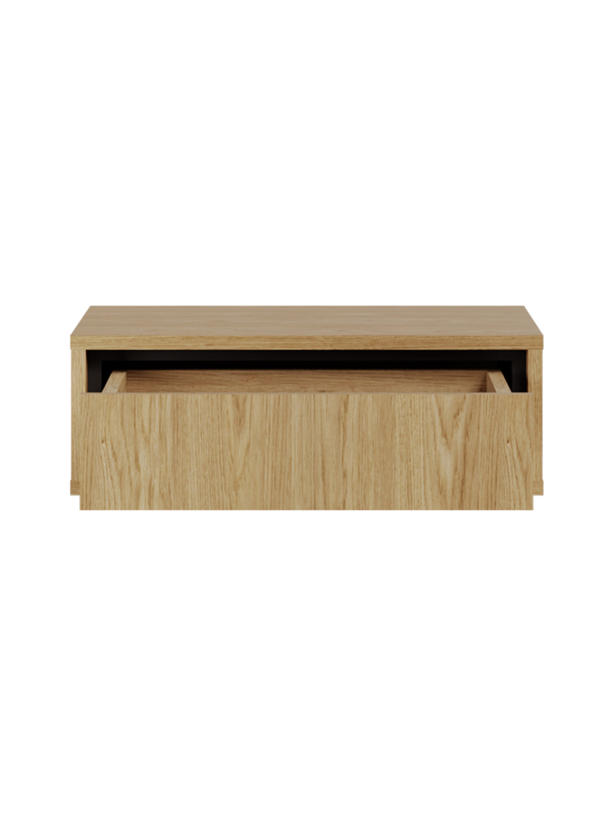 Szafka nocna wisząca Rocco 53 cm dąb baltic dune z czarną szufladą frontu