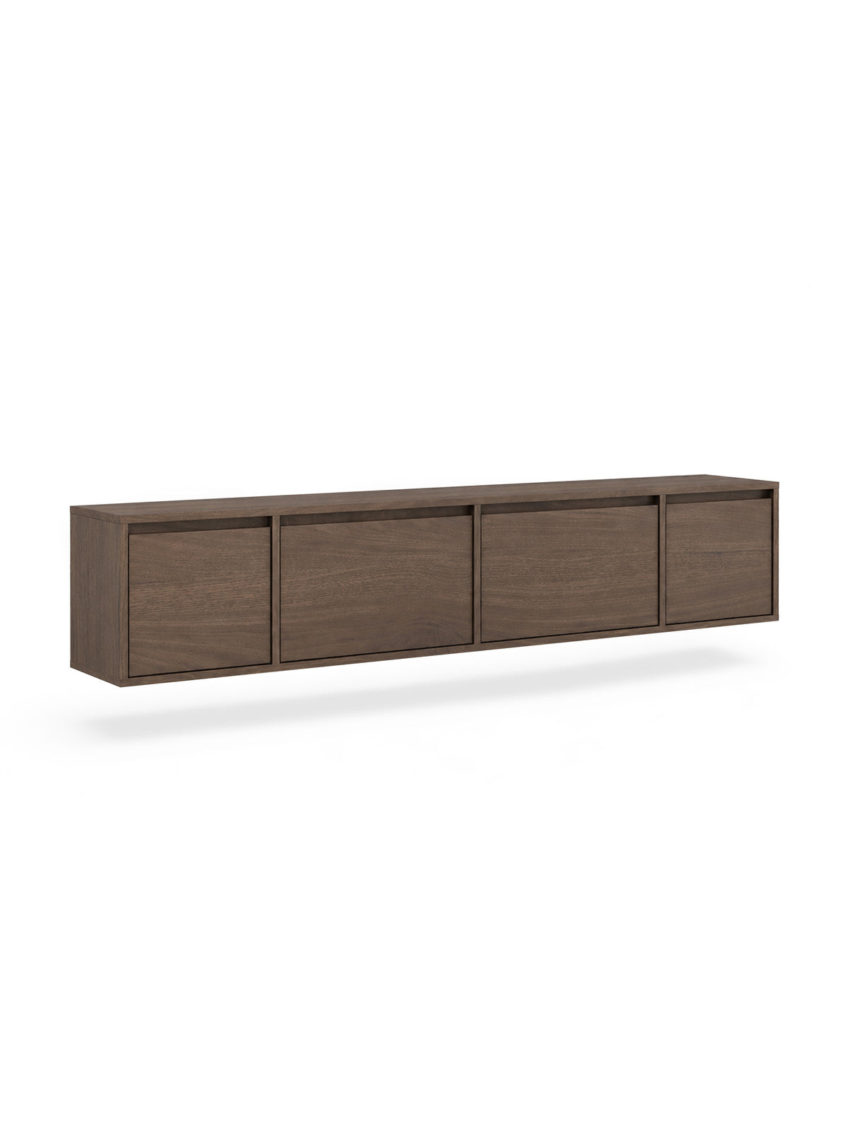 Szafka RTV wisząca Zolia 180 cm czterodrzwiowa w kolorze orzech elegant